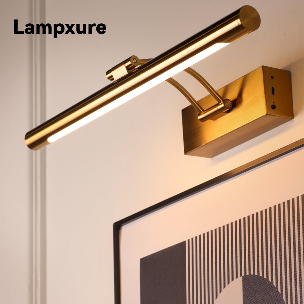 LAMPXURE Brass Battery Powered Wireless Picture Light