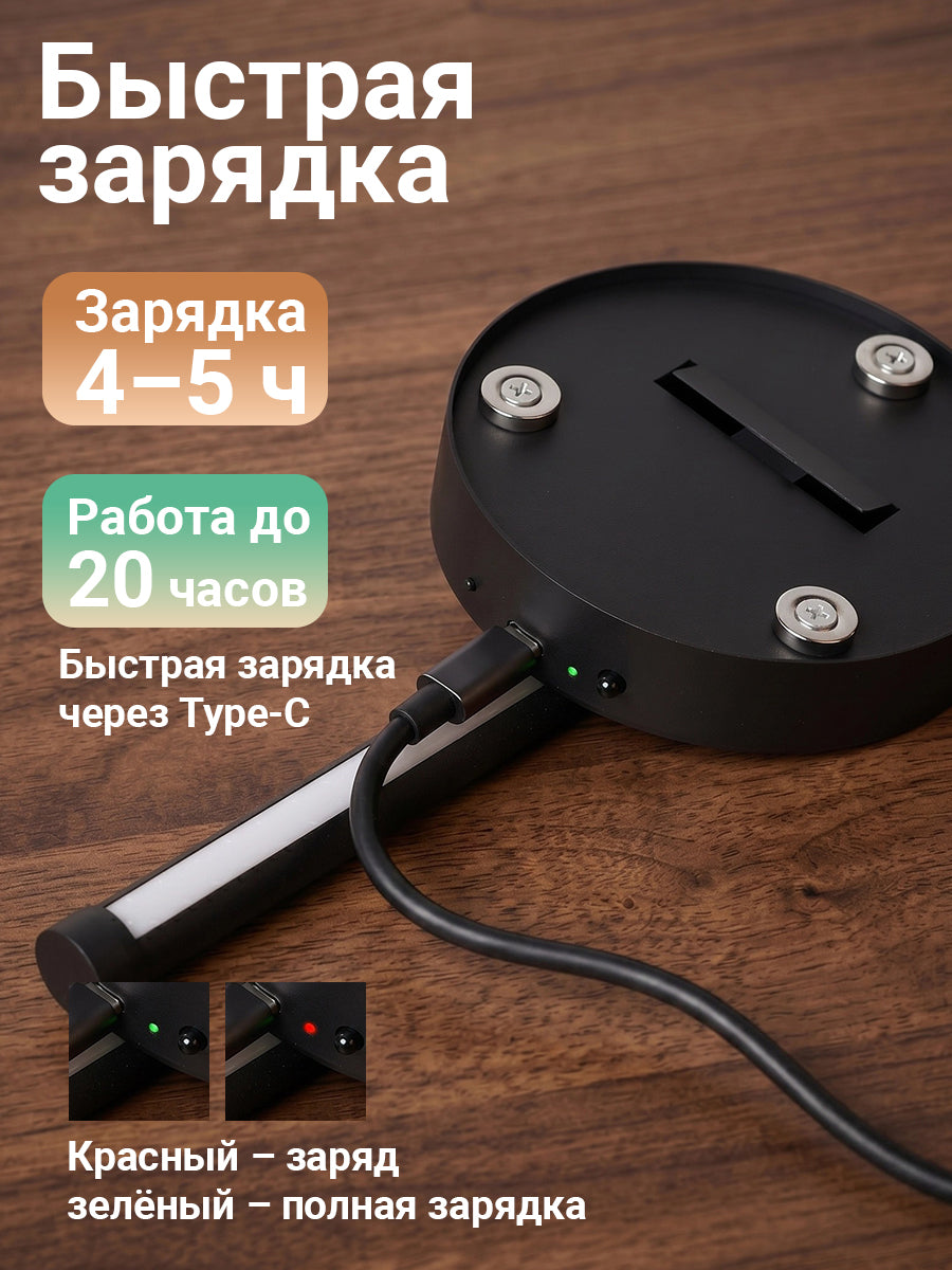 SEEDIQ Светильник настенный беспроводной без сверления с пультом
